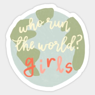 International Women's Day Girl Power Sticker